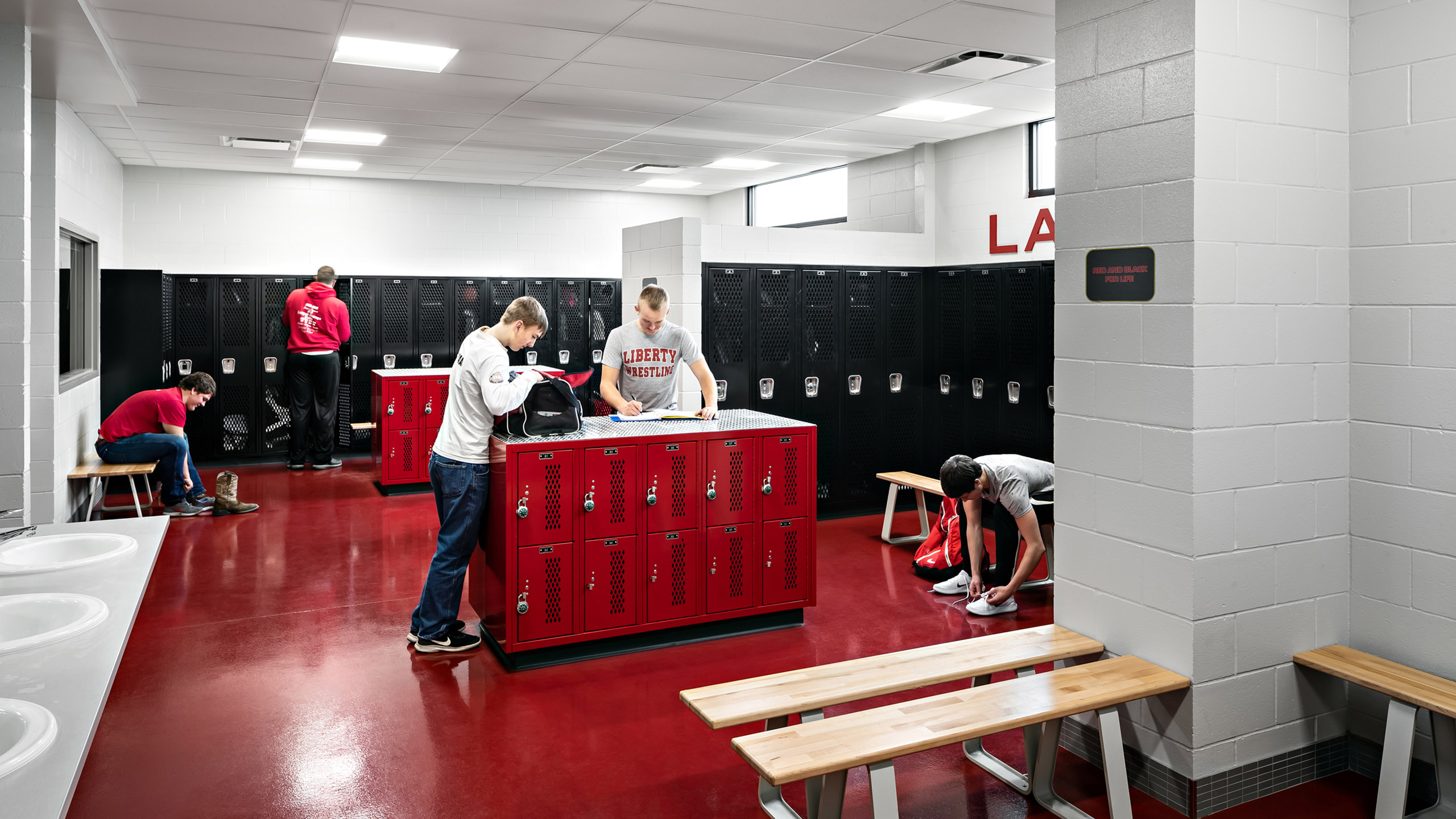 ALSC Architects LibertyHS Lockers