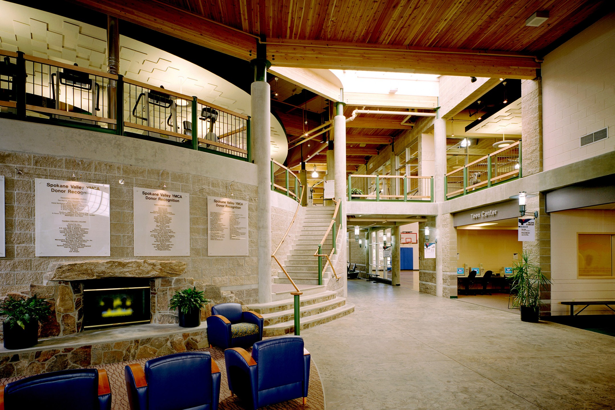 ALSC Architects YMCAValley Lobby