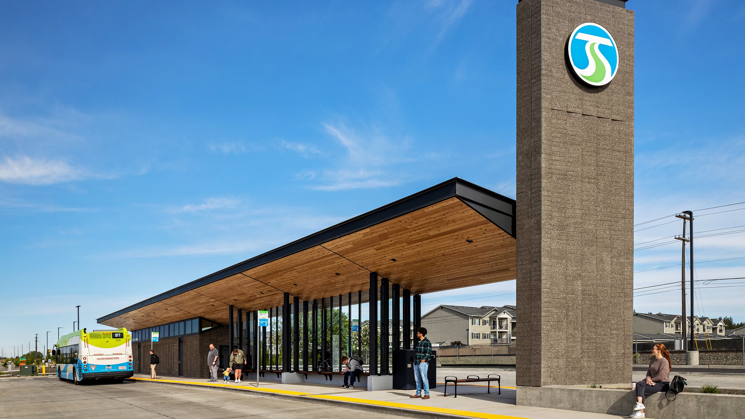 5.8.2025 ALSC Spokane Valley Transit Center Perspective From South East Large
