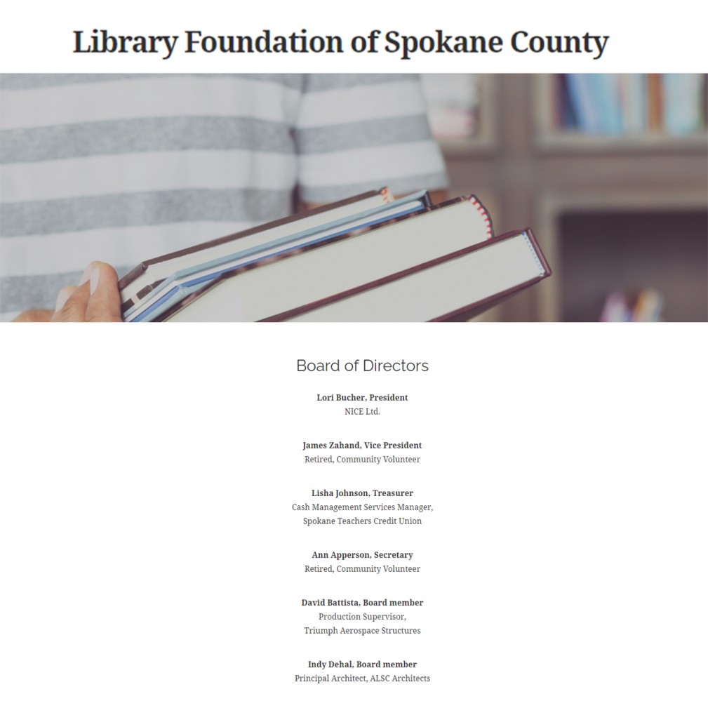 Indy Spokane Cty Library Fndn